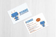 Schattig blauw robotje